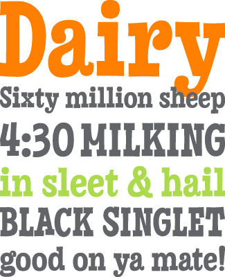 Farmer font samples