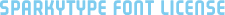 SparkyType font license